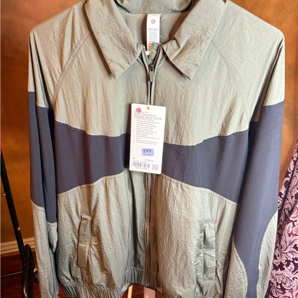 Lululemon Nylon Colour Block Collared Jacket*SOTM